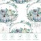 50Pcs Fall Oval Paper Plates Thanksgiving Plates Large 10" X 12" Disposable 400GSM Blue and White Pumpkin Plate for Little Pumpkin Baby Shower Fall Harvest Party Thanksgiving Party Decorations